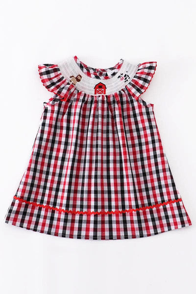 Smocked Farm Animals Summer Playwear Dress
