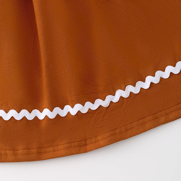 Christmas Gingerbread Play Wear Dress | Little Miss Marmalade