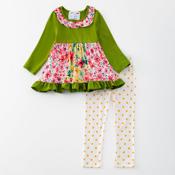 Fall Flower Garden Ruffle Playwear