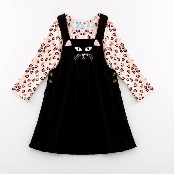 Fall Corduroy Cat Dress