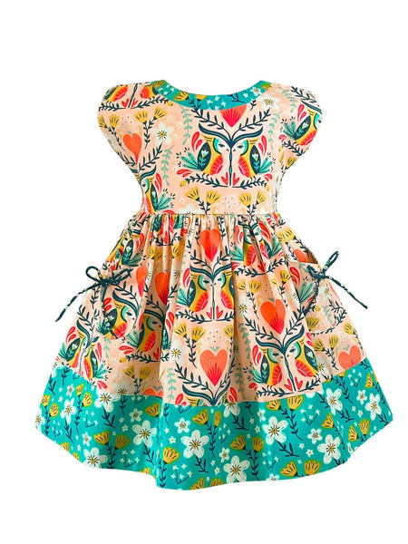 Vintage Picnic Owl Dress