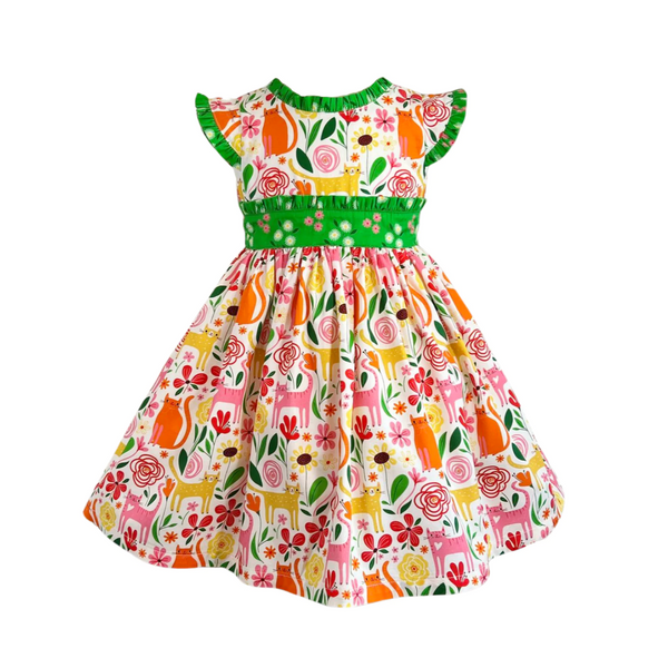 Cat's Meow Ethel Vintage Dress w/ Hairbow