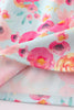 Teal & Pink Meadow Playwear Dress w/ Hair Bow