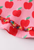 Back to School Apple Top & Skirt Set w/ Hair Bow