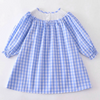 Thanksgiving Smocked Gingham Pumpkin Dress