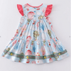 Balloon Festival Tiered Play Wear Dress w/ Hair Ciip