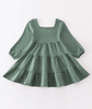 Fall Sage Tiered Playwear Dress