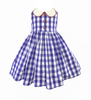 Vintage Alabama Blue Gingham Dress w/ Hair Bow - Little Miss Marmalade