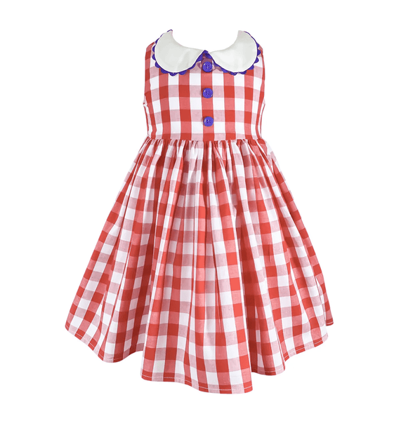 Vintage Alabama Red Gingham Dress