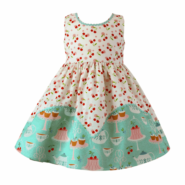 "High Tea" Vintage Dolores Park Dress w/ Hair Clip