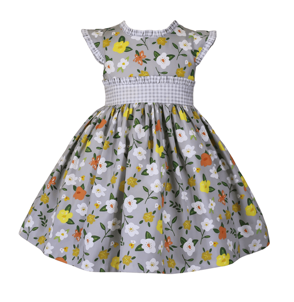 Vintage Gray Ethel Dress - Little Miss Marmalade