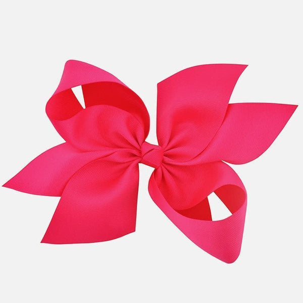 10" Inch Magenta Hair Bow - Little Miss Marmalade