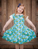Blue Bird  Retro Lolly Dress - Little Miss Marmalade