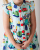 Tea & Kitties Blue Glen Park Dress - Little Miss Marmalade
