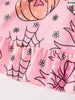 Halloween Ghost Pumpkin Print Ruffled Cuffs Long sleeve Dress