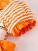 Halloween Striped Dress with Cat Smocking Embroidery –  Perfect for Fall