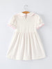 Back to School Polka Dot Girls Dress Pencil Bow Applique