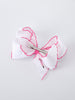 Back to School Pink Pencil Bow Hair Clip 6.25 Inch