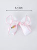 Back to School Yellow Pencil Bow Hair Clip 6.25 Inch