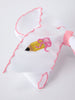 Back to School Yellow Pencil Bow Hair Clip 6.25 Inch