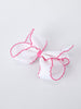 Back to School Pink Pencil Bow Hair Clip 6.25 Inch