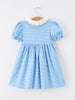 Girls Back To School Pencil Dress Petals Collar Pocket Applique