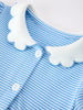 Girls Back To School Pencil Dress Petals Collar Pocket Applique