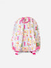 Back to School Print Girls Backpack Ruffle Bag