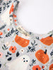 Halloween Pumpkin Ghost Girls Dress Long Sleeve Twirl Dress