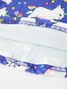 Fall Ghost Cat Print Girls Long Sleeve Twirl Dress
