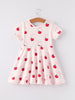 Back to School Apple Striped Sweet Girl Dress