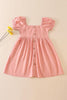 Willow Dress in Blush w/ Hair Bow