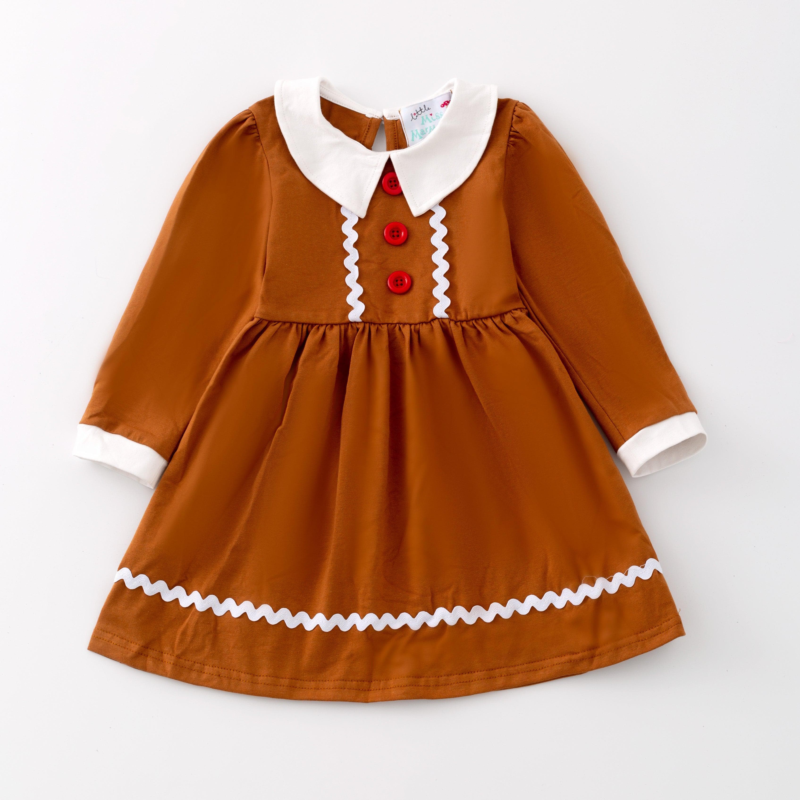 Christmas Gingerbread Play Wear Dress 4 Years Christmas Gingerbread Play Wear Dress 4 Years
