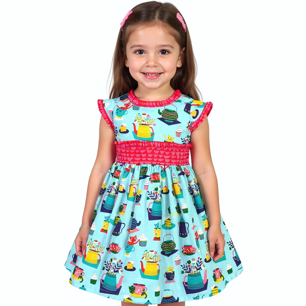 Tea & Kitties Vintage Ethel Dress