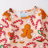 Christmas Gingerbread & Sweets Playwear Dress w/ Hair Bow