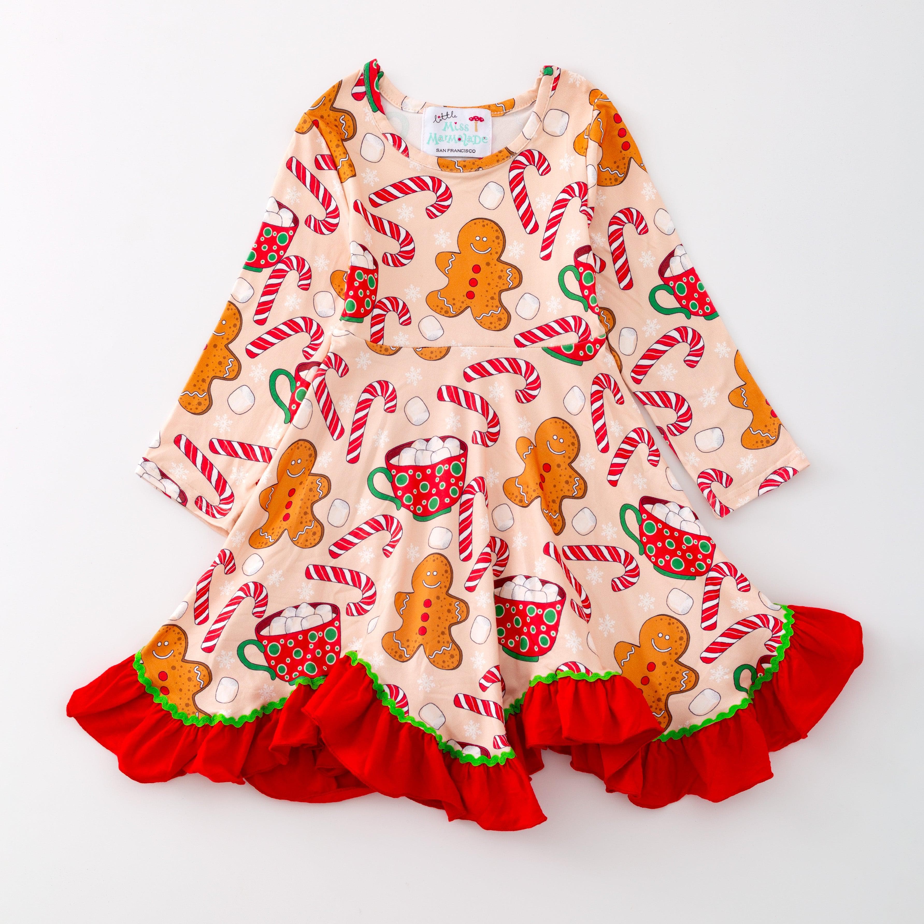 Christmas Gingerbread & Sweets Playwear Dress 5 Years Christmas Gingerbread & Sweets Playwear Dress 5 Years