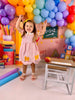 Girls Back To School Pencil Plaid Twirl Dress Bow Petals Collar