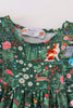 Kitten in the Garden Green Playwear Dress w/ Hair Bow