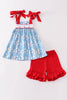 Regatta Summer Play Wear Set w/ Hair Bow