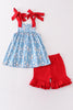 Regatta Summer Play Wear Set w/ Hair Bow