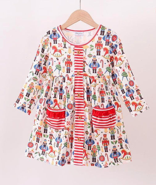 Christmas Nutcracker Pocket Play Wear Dress