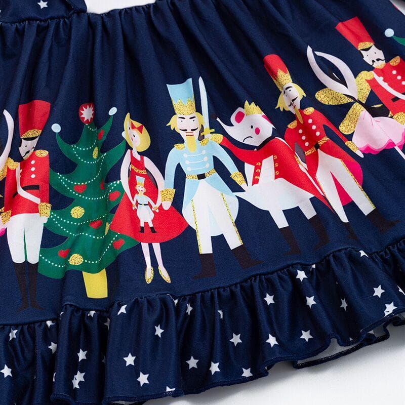 Nutcracker Christmas Ruffle Dress | Little Miss Marmalade Nutcracker Christmas Ruffle Dress | Little Miss Marmalade