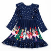 Nutcracker Christmas Ruffle Dress w/ Hair Bow