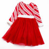 Christmas Cany Cane Tutu Dress w/ Hair Bow