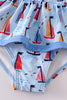 Watercolor Sailboat 1 Pc Swimsuit