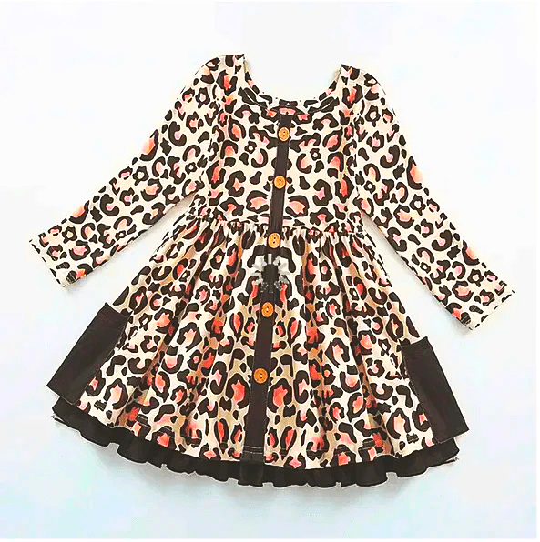 Leopard Playwear Dress w/ Hairbow