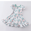 Sweet Pastel Green Trimp Swing Playwear Dress w/ Hairclip