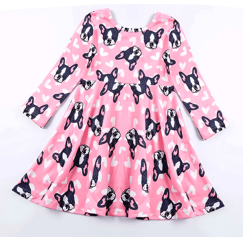 Valentines Day "French Kiss" Long Sleeved Dress