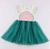 Rainbow Spring Teal Tutu Playwear Dress