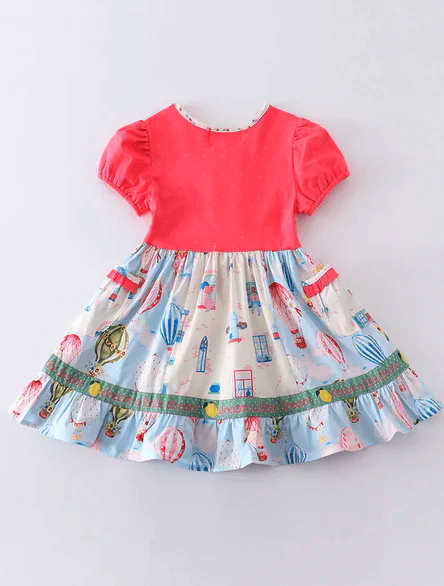 Balloon Festival Summer Ruffle Playwear Dress 4 Balloon Festival Summer Ruffle Playwear Dress 4